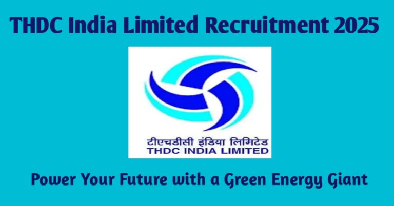THDC Recruitment 2025